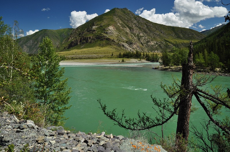 Altaj 2009 - u soutoku Katuně s Argutem 