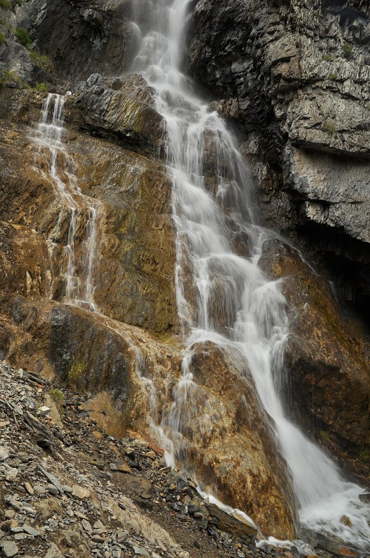 Altaj 2009 - vodopád Širlak - na potoce ústícím do Čuji 