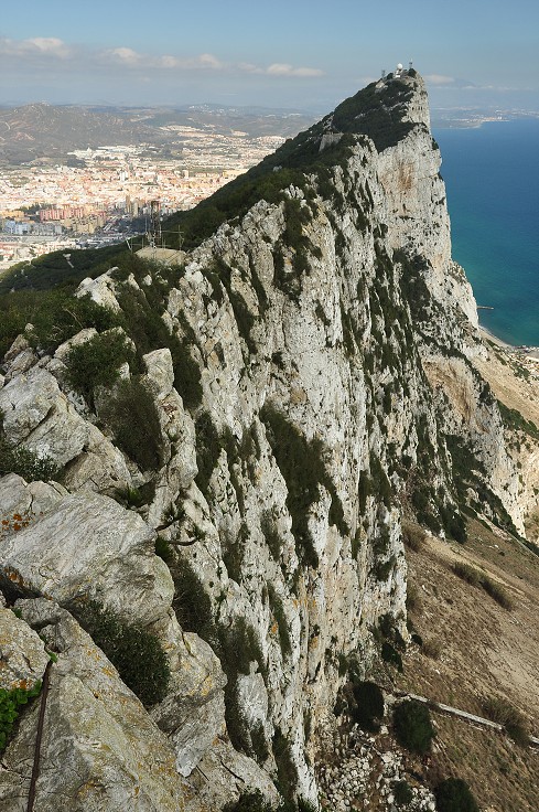 Andalusie - výhled od horní stanice lanovky, Gibraltar 