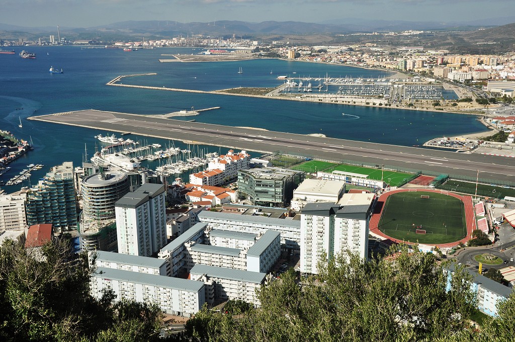 Andalusie - výhled od Military Heritage centre, Gibraltar 