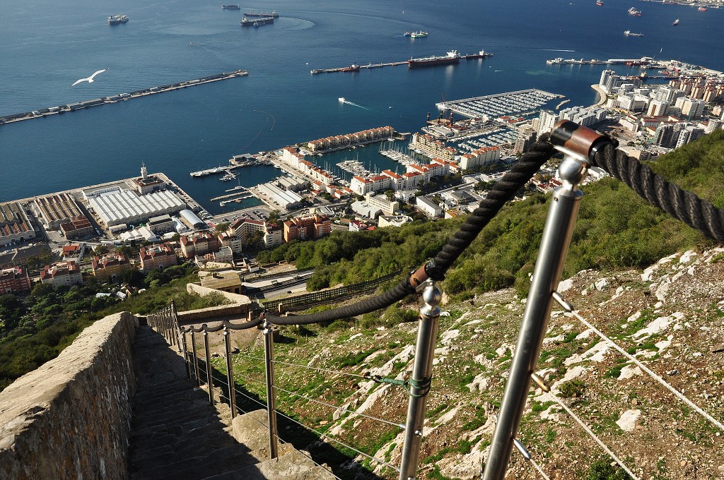 Andalusie - po schodech na hřeben, Gibraltar 