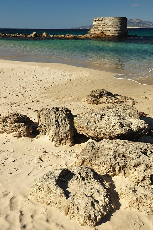 Andalusie - pevnost na ostrůvku Isla de Tarifa 