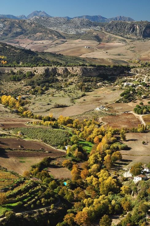 Andalusie - výhled z Rondy k západu 