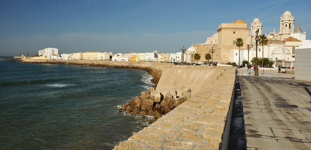 Andalusie - Jižní nábřeží Campo del Sur, Cádiz 