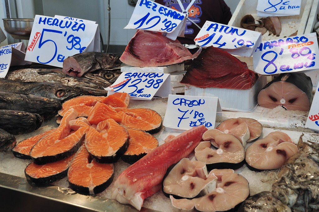 Andalusie - rybí tržnice, Cádiz 
