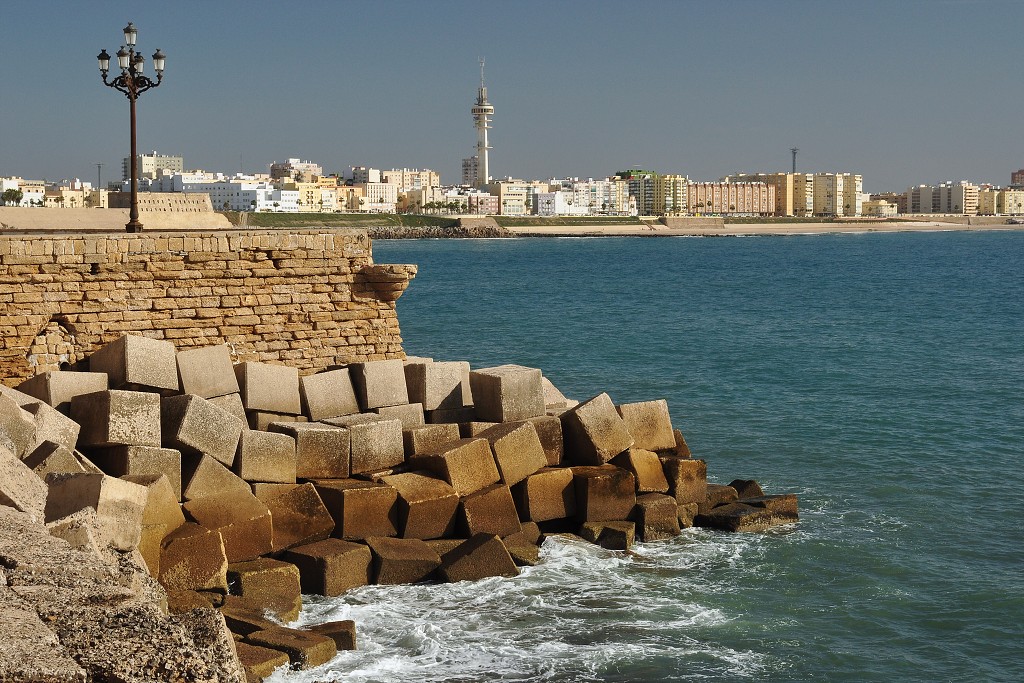 Andalusie - již. nábřeží Campo del Sur, Cádiz 