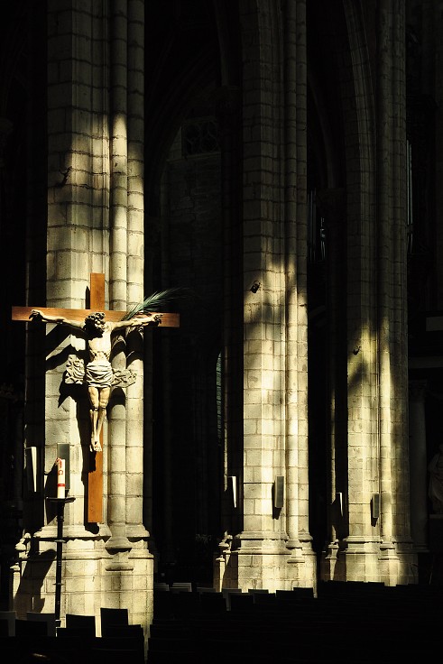 Benelux - katedrála sv. Bavona, Gent, Belgie 