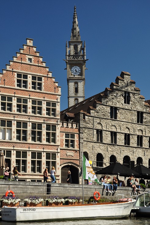 Benelux - nábřeží Graslei, Gent, Belgie 