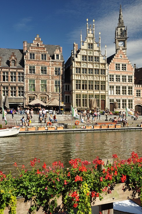 Benelux - nábřeží Graslei, Gent, Belgie 