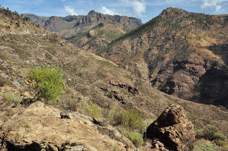 údolí Barranco Soria nad přehradou Cueva de las Niňas 
