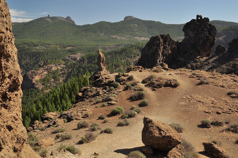 skála Fraile /mnich/ + Pico de las Nieves /1949 m/ 