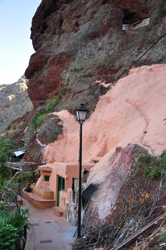 jeskynní obydlí v údolí Barranco de Guayadeque 