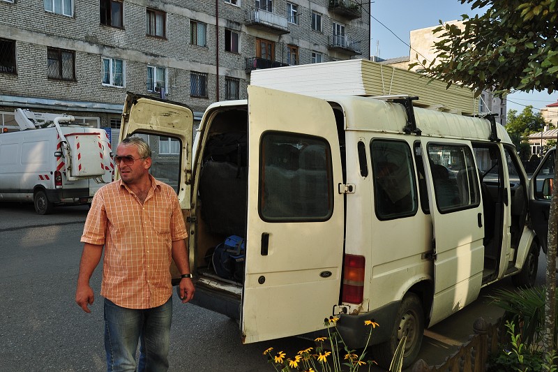 Kavkaz - Gruzie 2012 - Zugdidi - maršrutka  