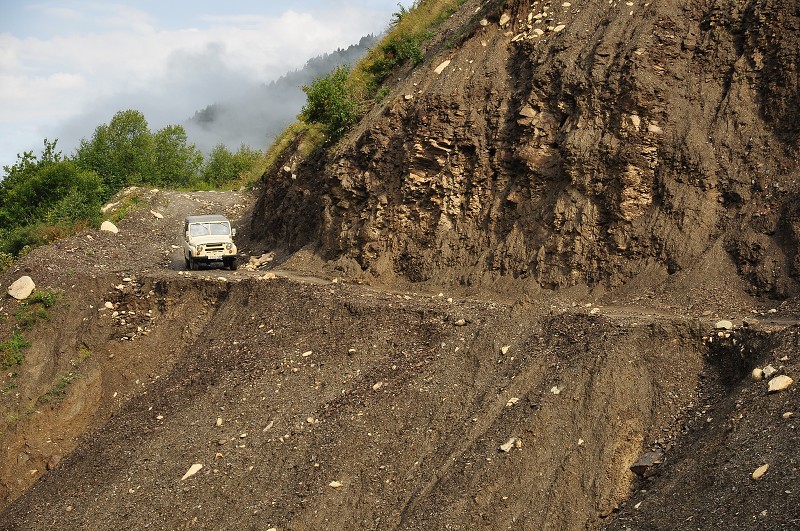 Kavkaz - Gruzie 2012 - silnice z Iprari 