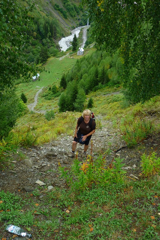 Kavkaz - Gruzie 2012 - Výstup ke kostelu Lagurka 