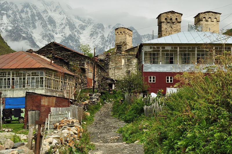 Kavkaz - Gruzie 2012 - Žibiani / Ušguli 2200m 
