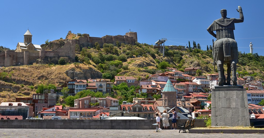 Gruzie - Tbilisi - pevnost Narikala 