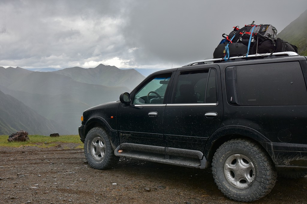 Gruzie - Tusheti road, Pshaveli - Omalo, Abano pass 