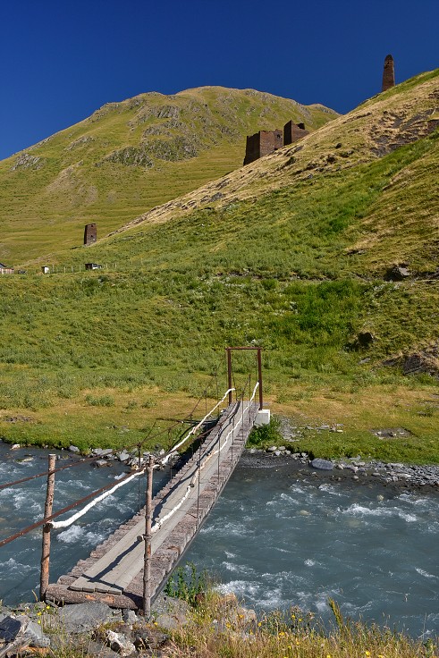 Gruzie - vesnice Parsma, Tušetie 