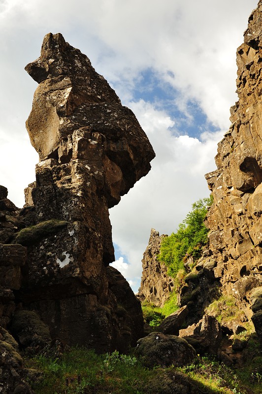 Island 2011 - Þingvellir- trhlina Almannagjá 