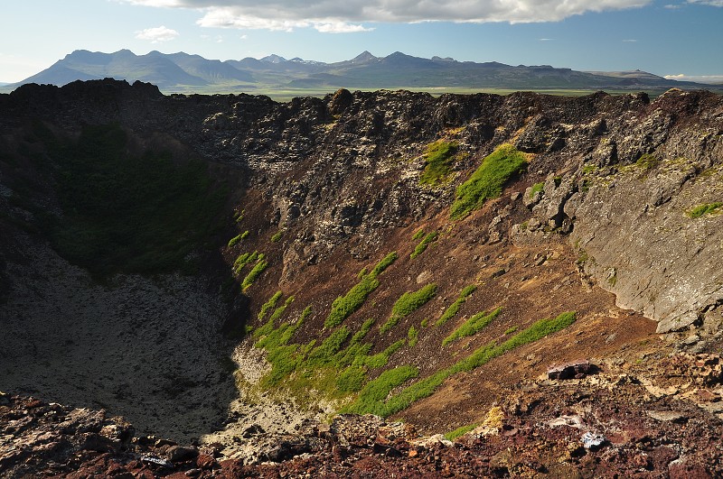 Island 2011 - sopka Eldborg u Kolbensstaðiru  