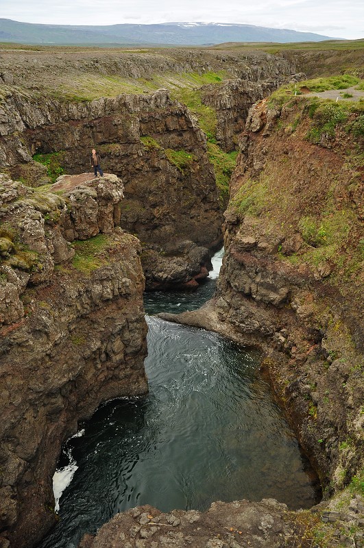 Island 2011 - údolí Viðidalur, soutěska Kolugljúfur 