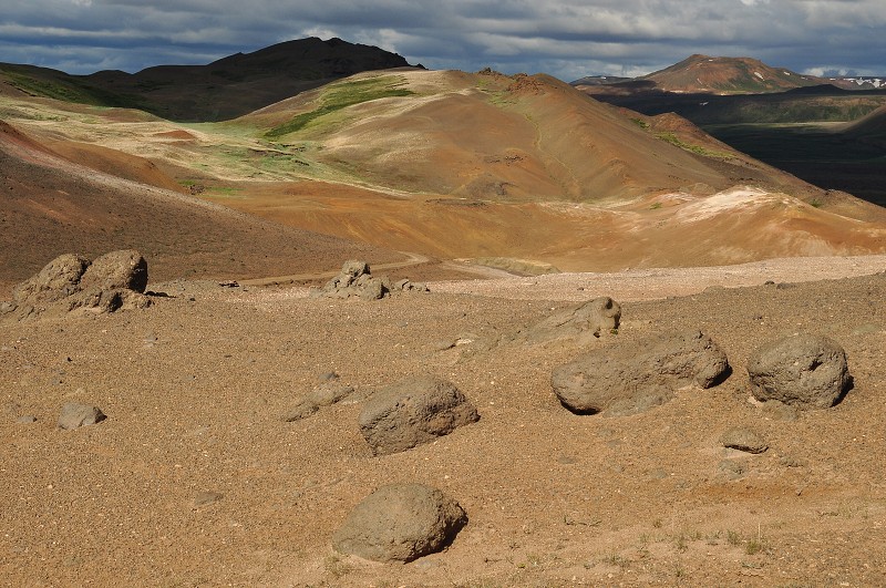 Island 2011 - hřeben Námafjall , vých. od Mývatnu 
