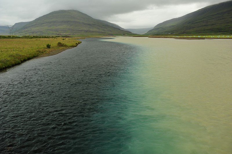 Island 2011 - soutok ř. Kelduá a Jökulsá i Fljótsdal 