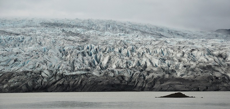 Island 2011 - splaz Fláajökull, Vatnajökull 