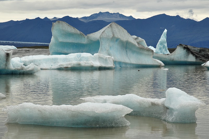 Island 2011 - pod splazy Hrútarjökull a Fjallsjökull, Vatnajökull 