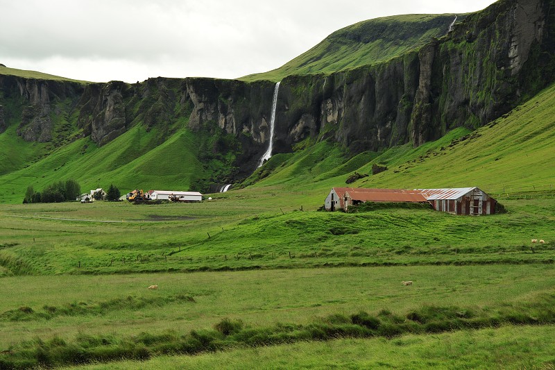 Island 2011 - vodopád Foss á Siðu, Foss 