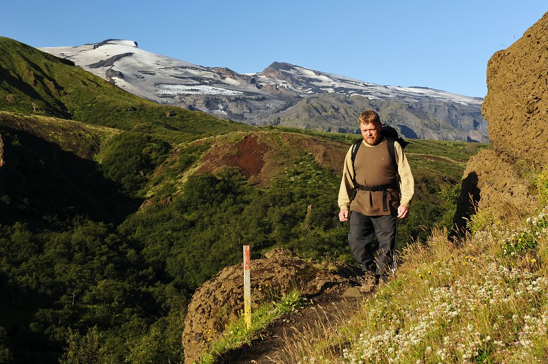 Island 2011 -  Þórsmörk - Húsadalur+hora  Eyjafjallajökull 