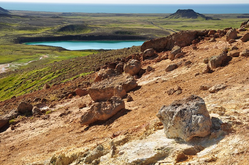 Island 2011 - geoterm. pole Seltún, poloostr. Reykjanes 
