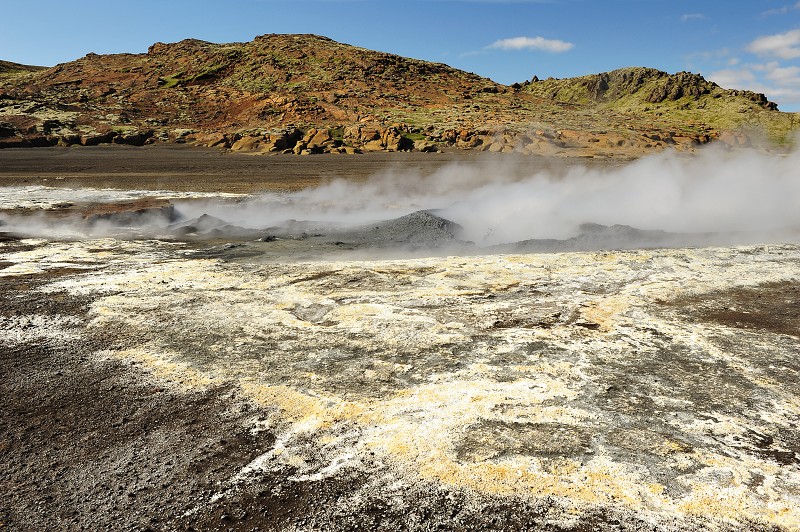 Island 2011 - geoterm. u jez. Kleifarvatn, poloostr. Reykjanes 