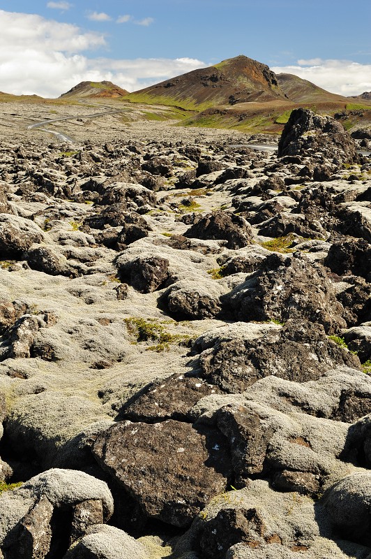 Island 2011 - lávové pole u Grindavíku, poloostr. Reykjanes 