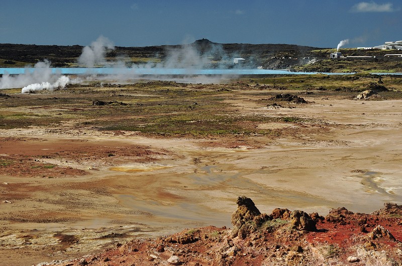 Island 2011 - geoterm. pole Gunnuhver, poloostr. Reykjanes 