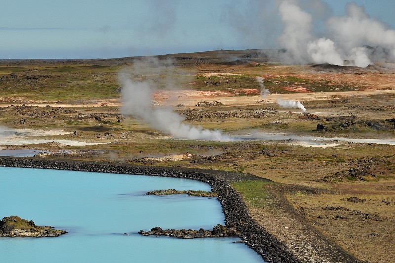 Island 2011 - geoterm. pole Gunnuhver, poloostr. Reykjanes 