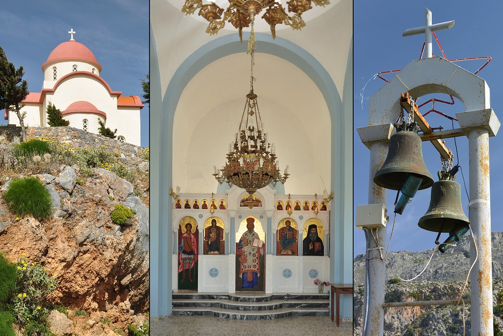 Kréta - kostel v horské vsi Sellia, nad Plakiás 