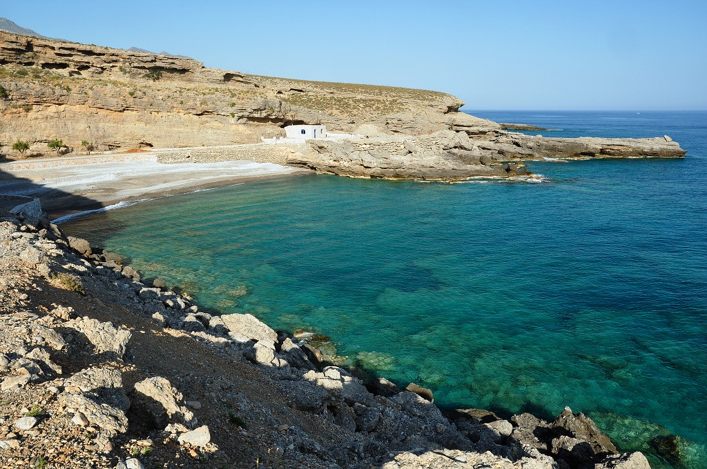 Kréta - pláž vých. od Chora Sfakion 