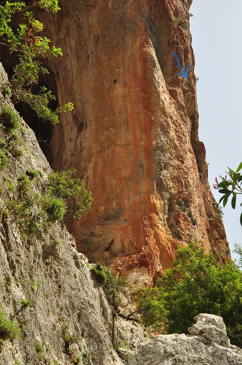 Kréta - horolezci, soutěska jižně od kláštera Odigrítias 