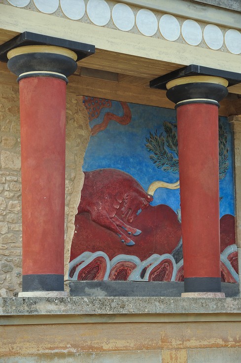 Kréta - minojský palác Knóssos u Iraklionu 