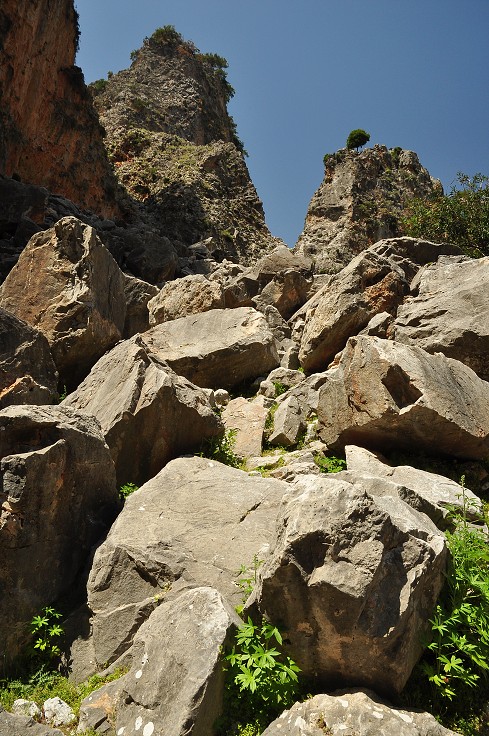 Kréta - soutěska Arádhena - ze zátoky Mármara do vsi Arádhena 