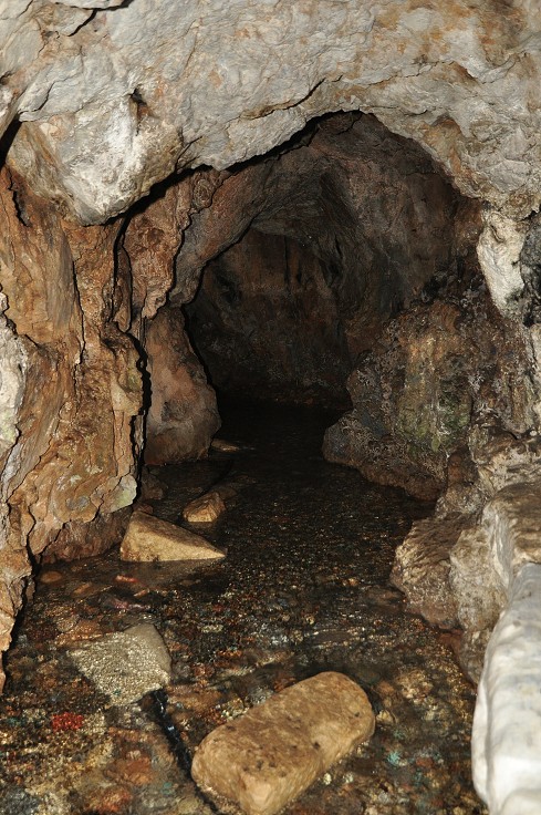 Kréta - Argiroupoli - údolí vody a pramenů, již. od Episkopi 