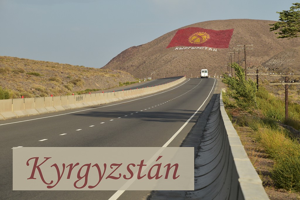 Kyrgyzstán - dálnice Biškek - jezero Issyk-Kul 