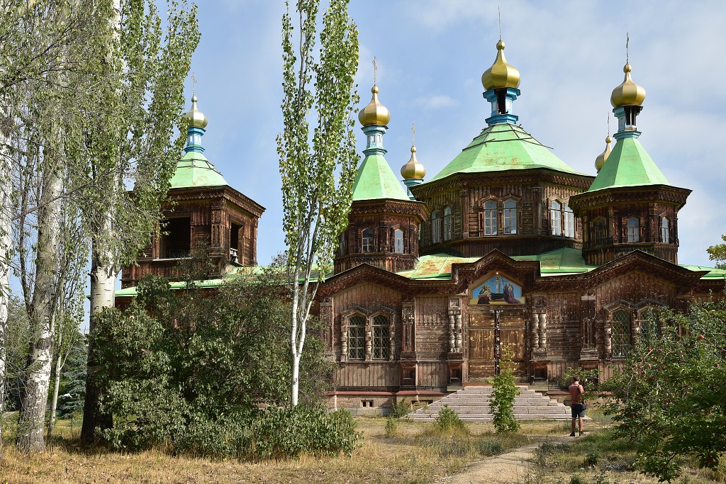 Kyrgyzstán - pravoslavná Katedrála svaté Trojice, Karakol 