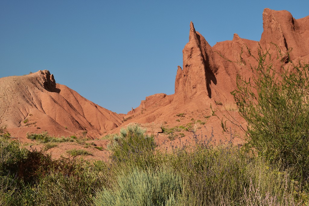 Kyrgyzstán - kaňon Skazka, již. břeh Issyk-Kulu 