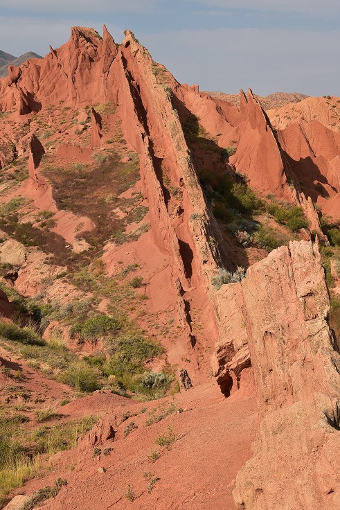 Kyrgyzstán - kaňon Skazka, již. břeh Issyk-Kulu 