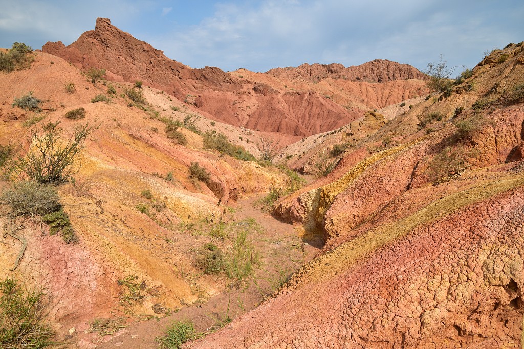Kyrgyzstán - kaňon Skazka, již. břeh Issyk-Kulu 
