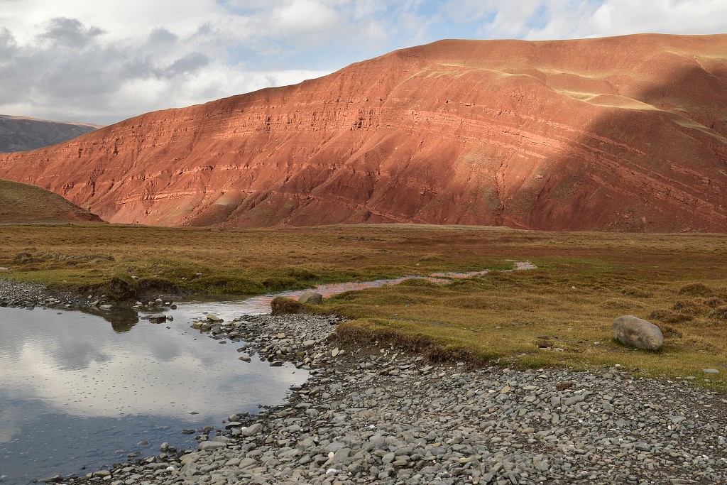 Kyrgyzstán - u Orto-Sirt, cestou do Baetova od jihu 