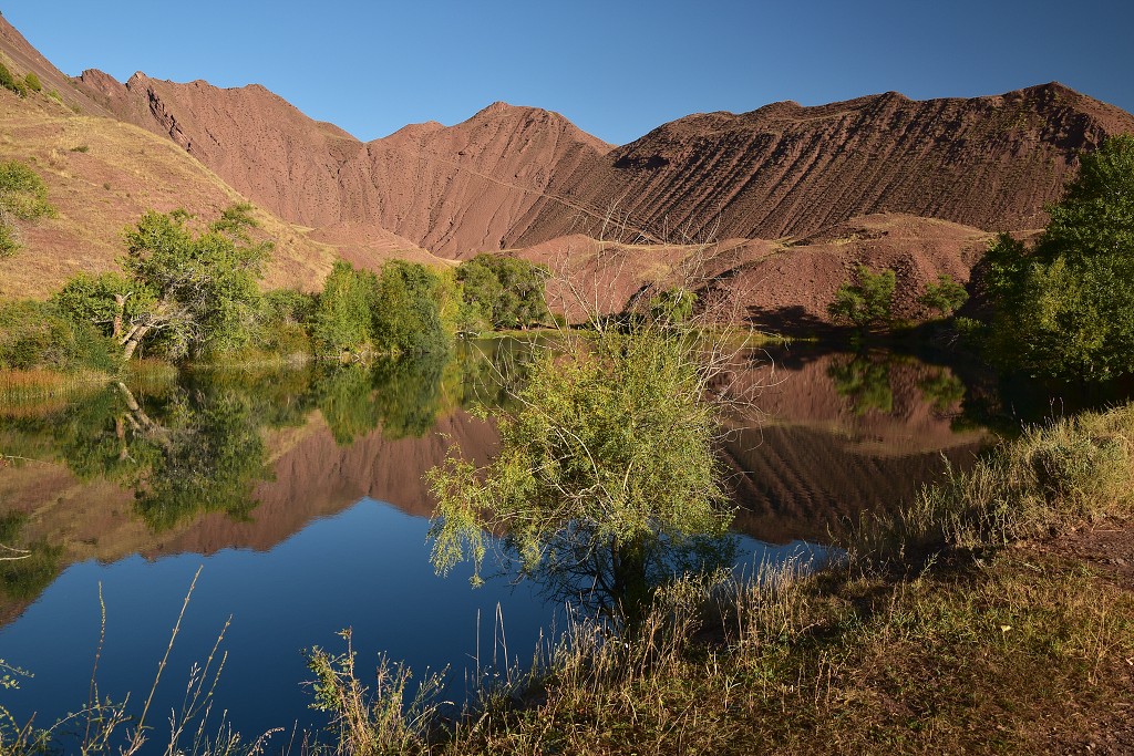 Kyrgyzstán - jezero Ak-Köl, jz. od Čajeku 
